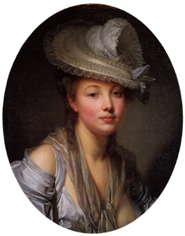YOUNG WOMAN IN A WHITE HAT ONE